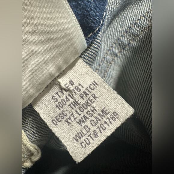 Mother Jeans The Patch XYZ Looker Exposed Zip Wild Game Blue Womens 26 - Picture 3 of 6